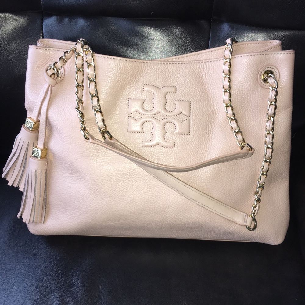 TORY BURCH Thea BLUSH PINK Chain Handle Tote